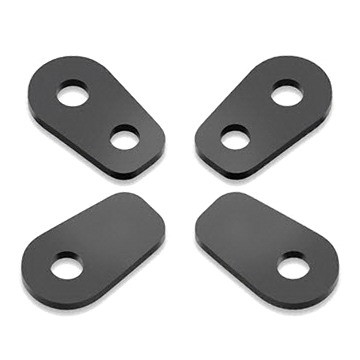 Adaptér pro montáž blinkrů RIZOMA pro motocykly KAWASAKI ZX-6R, Z750R a SUZUKI, černý (sada)